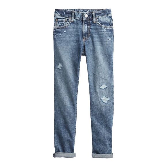 Gap Kids Distressed Girlfriend Jeans - Picture 8 of 9